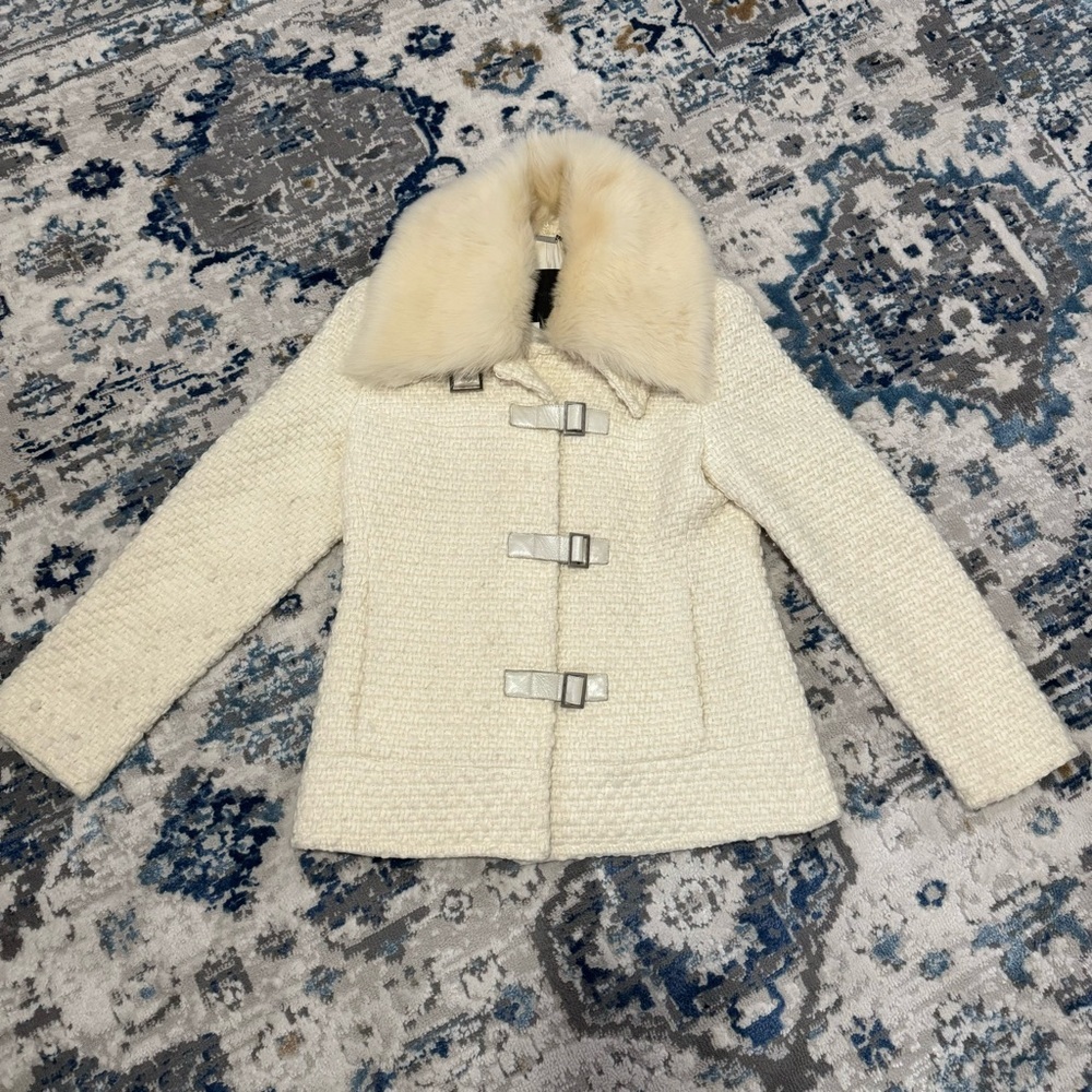 CALVIN KLEIN cream colored cardigan sweater - Picture 1 of 12